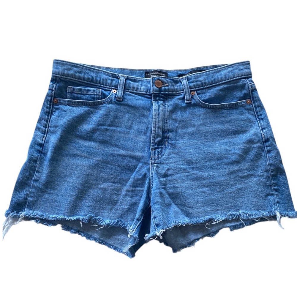 Banana Republic Wmn’s 31 Mid Rise Denim‎ Cut Off Shorts Festival Beachy Boho